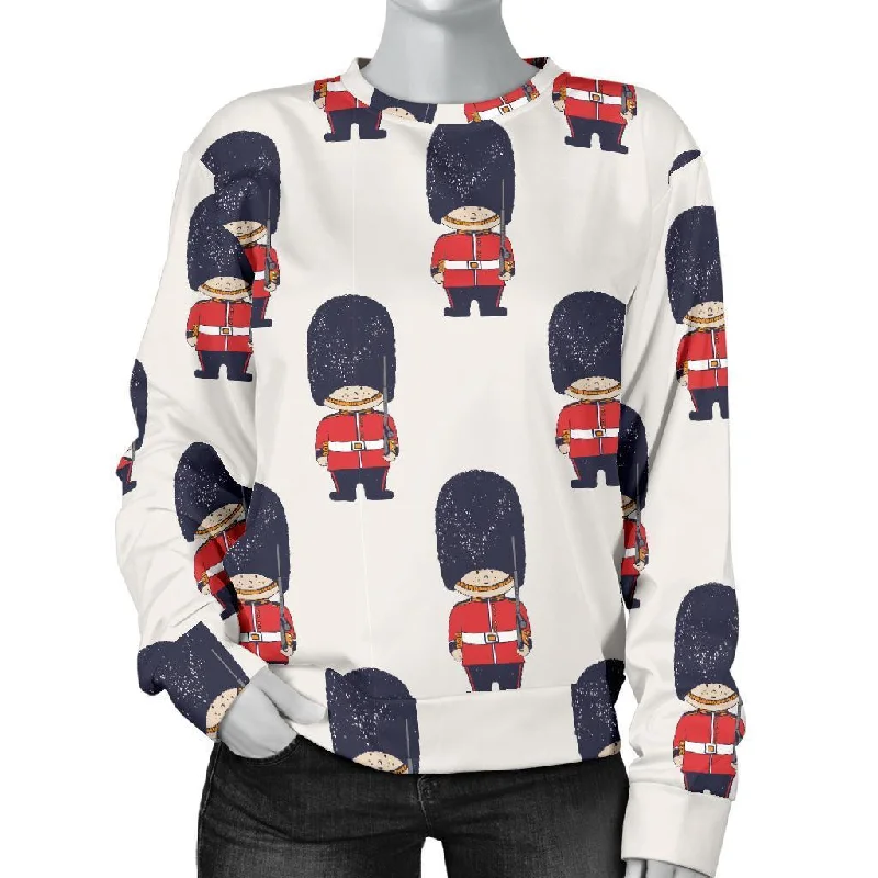 British Army Pattern Print Women's Sweatshirt Hoodie with Earth Tones Natural Calm