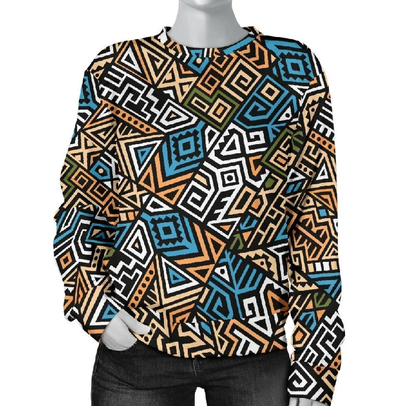 Ethnic Print Pattern Women's Sweatshirt Hoodie with Print Artistic Unique