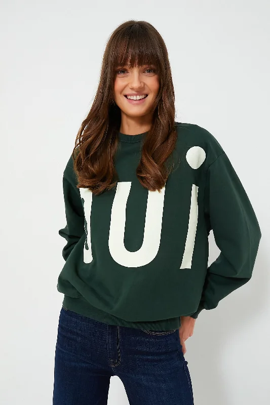Forest Oversized Oui Sweatshirt Hoodie Jacket Zipper Layering