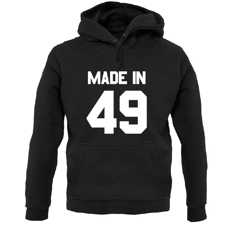 Made In '49 Unisex Hoodie Hoodie with Magnetic Closure Innovative Modern