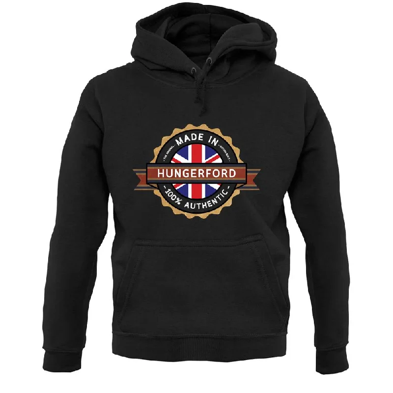 Made In Hungerford 100% Authentic Unisex Hoodie Hoodie with Hem Elastic Stretchable Comfortable