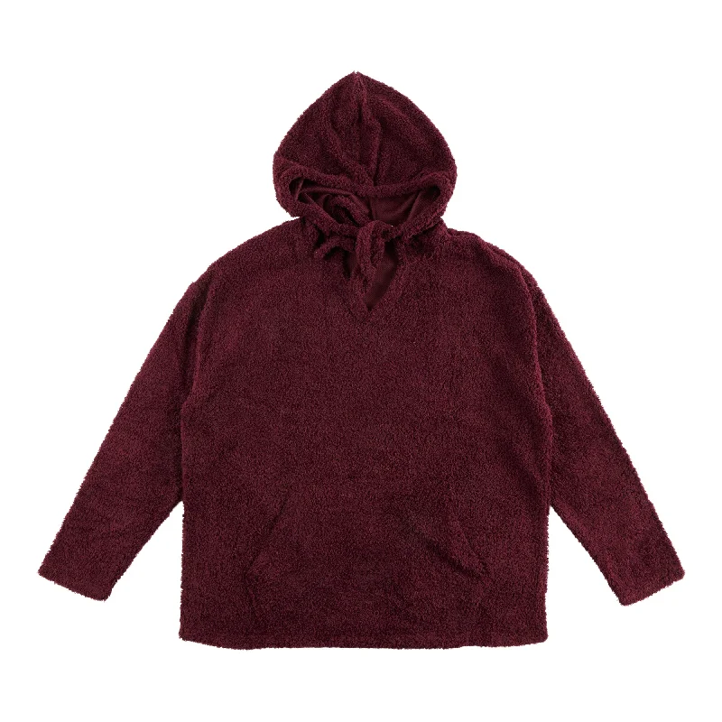 mySTYLE Women's Fuzzy Plush Hoodie Hoodie with Metallic Shiny Futuristic