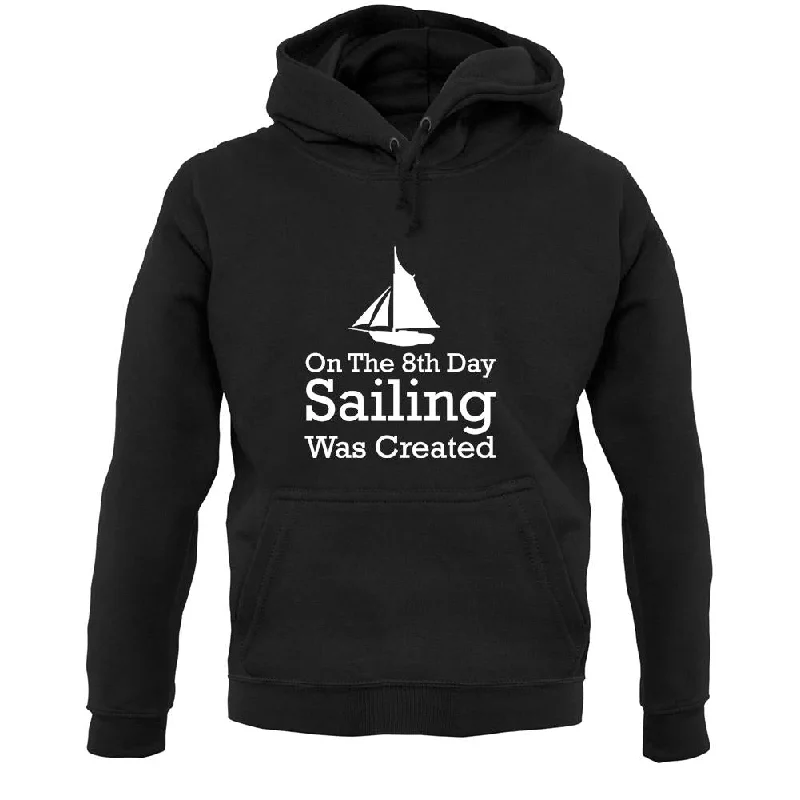 On The 8th Day Sailing Was Created Unisex Hoodie Hoodie with High-Low Hem Asymmetrical Trendy On The 8th Day Sailing Was Created Unisex Hoodie Hoodie with High-Low Hem Asymmetrical Trendy