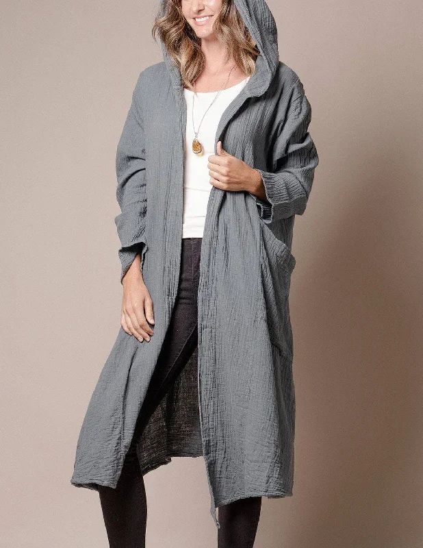 Quinn Hoodie Duster Hoodie with Slim Fit Tailored Modern