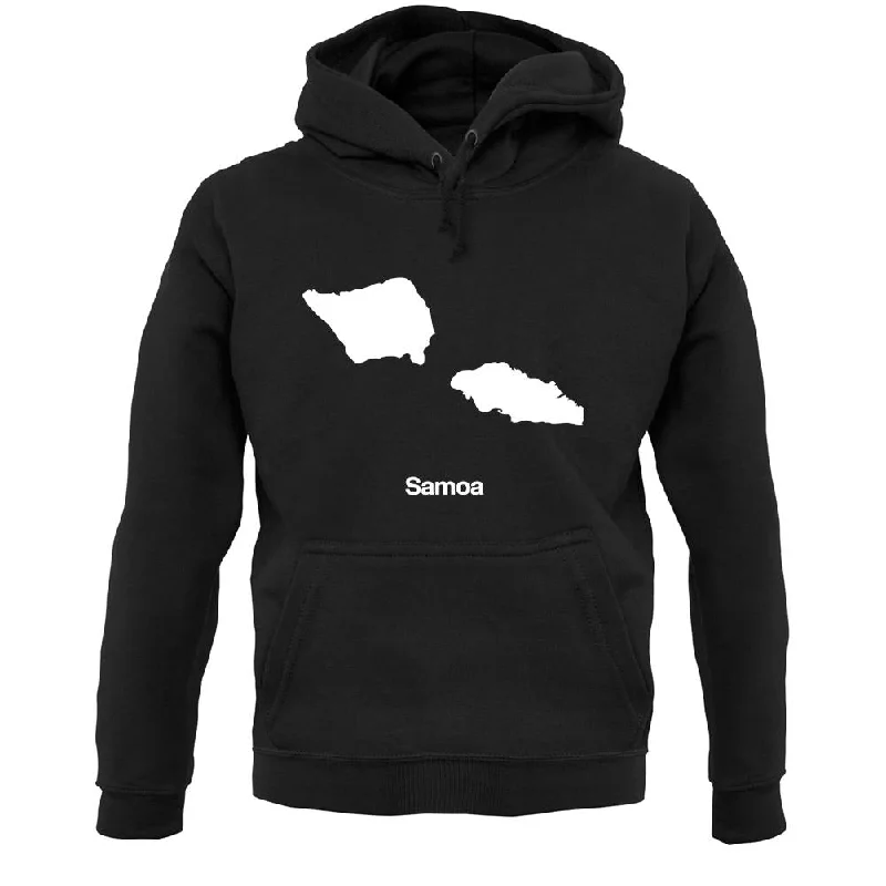 Samoa Silhouette Unisex Hoodie Hoodie with Lace Feminine Delicate