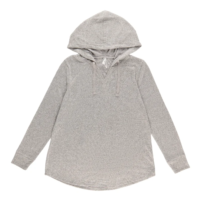 Women's Hooded Long Sleeve Top Hoodie with Thumb Holes Functional Cozy