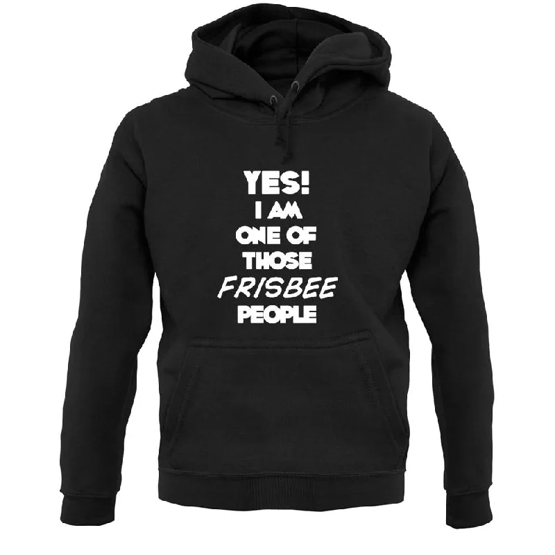 Yes! I Am One Of Those Frisbee People Unisex Hoodie Hoodie with Bell Sleeves Flared Feminine