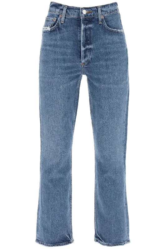 Riley High-waisted Jeans  - Blu Stylish Bootcut Denim Jeans