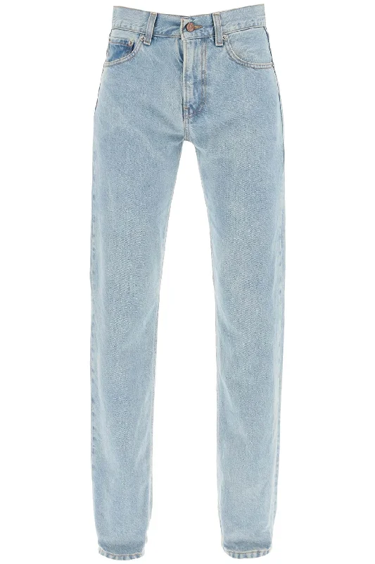 Cleo Straight Leg Jeans  - Light Blue Fashionable Straight Cut Jeans