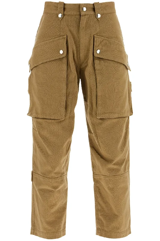 Cargo Jannick Jeans  - Khaki Trendy Low-Rise Bootcut Jeans