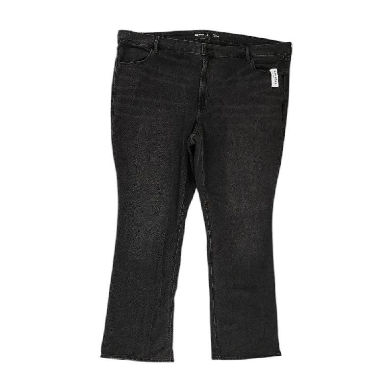 Black Solid Mid Rise Bootcut Jeans Comfortable Dark Wash Jeans