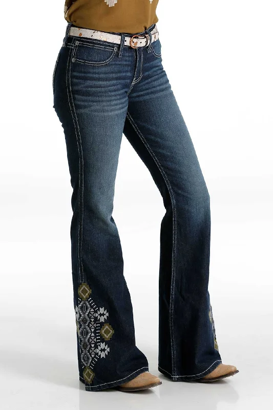 Cruel Denim Ladies Slim Fit Hannah Flare Jean - Rinse - CB70754071 Trendy Low-Rise Bootcut Jeans