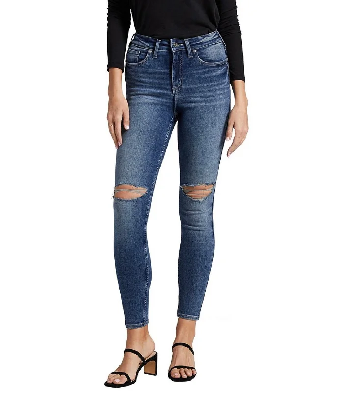 Indigo Infinite Skinny Jeans Stylish High-Waist Skinny Denim