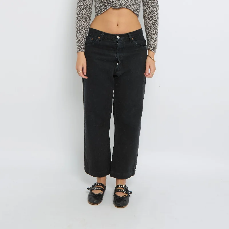 Levi's 3/4 length Jeans- UK 10 Stylish Shredded Denim Jeans