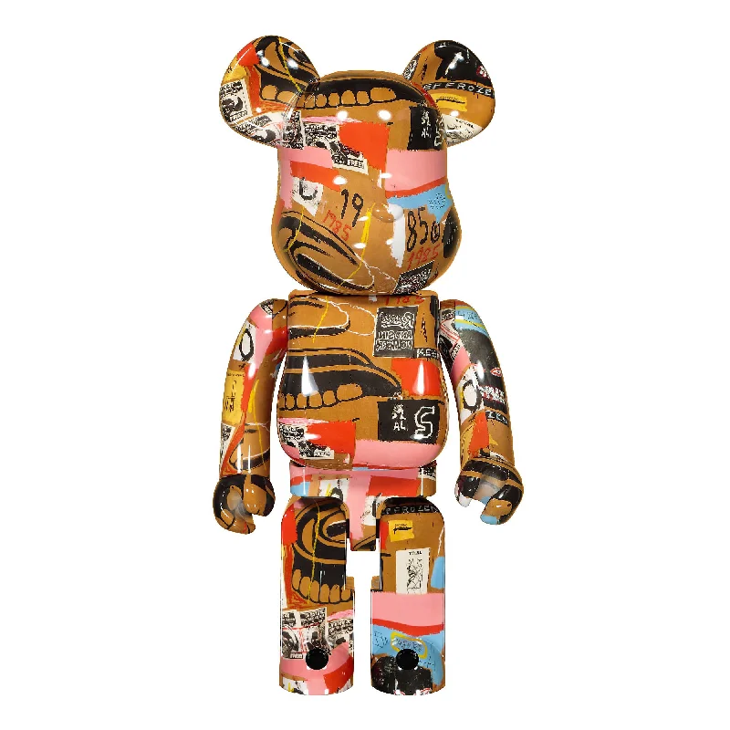 Be@rbrick Andy Warhol x Jean Michel Basquiat #2 1000% Classic Button Fly Jeans