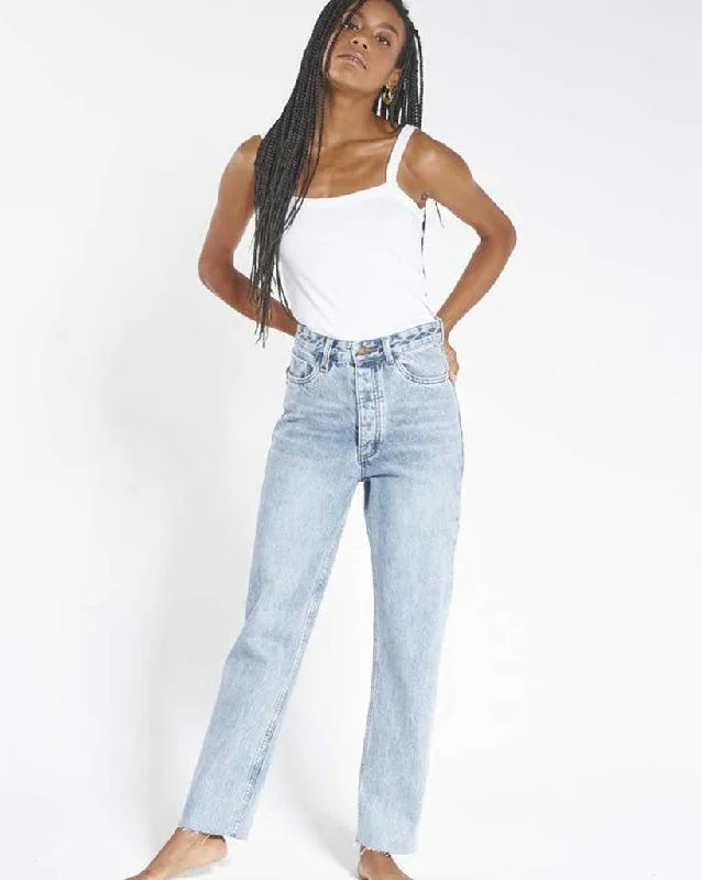 Paige Jean - Aged Blue Stylish Relaxed Fit Skinny Jeans