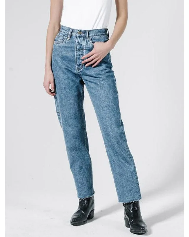 Paige Jean  - Rinsed Blues Trendy Flared Leg Jeans