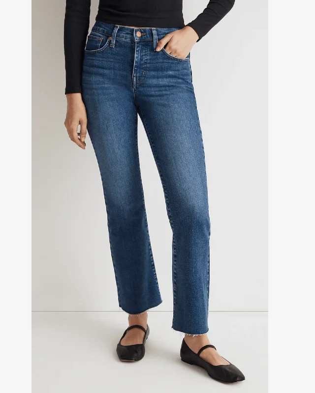 Petite Kick Out Crop Jeans Chic Double Waistband Jeans