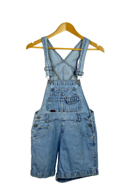 Squeeze Jeans Short Overalls Fashionable Raw Edge Jeans