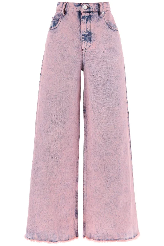 MARNI wide leg jeans in overdyed denim Elegant Skinny Leg Jeans