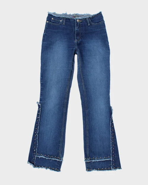 Y2k 00s Younique Studded Jeans - W30 L32 Cozy Wide-Legged Jeans