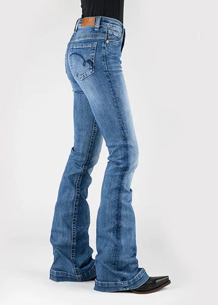 Women's Tin Haul 595 Libby Jeans #10-054-0595-0108 Comfortable Faded High-Rise Jeans