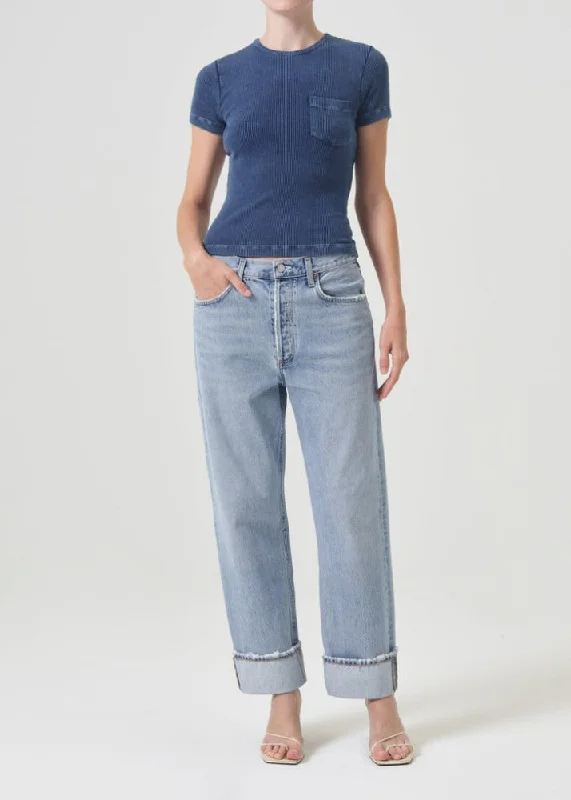 AGOLDE Fran Jean in Force Stylish High-Waist Jeans