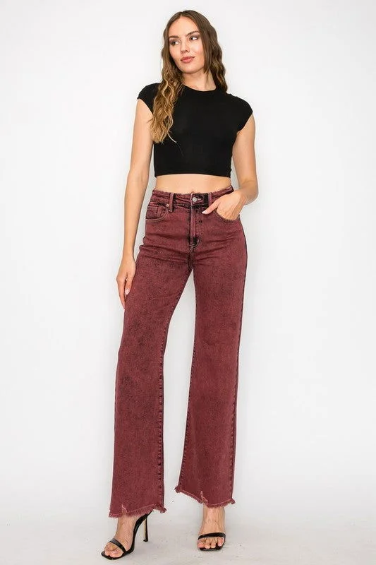 Artemis Vintage High Rise Flared Leg Jeans Fashionable Vintage Wash Jeans