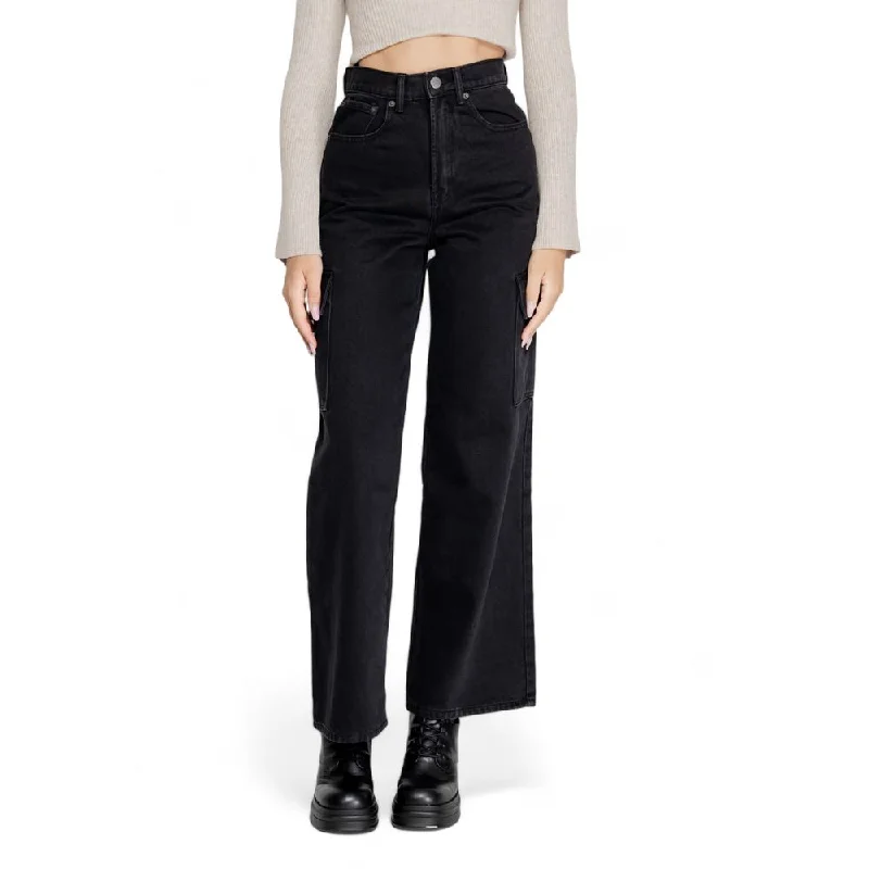 Black Cotton Jeans & Pant Fashionable Mom Jeans