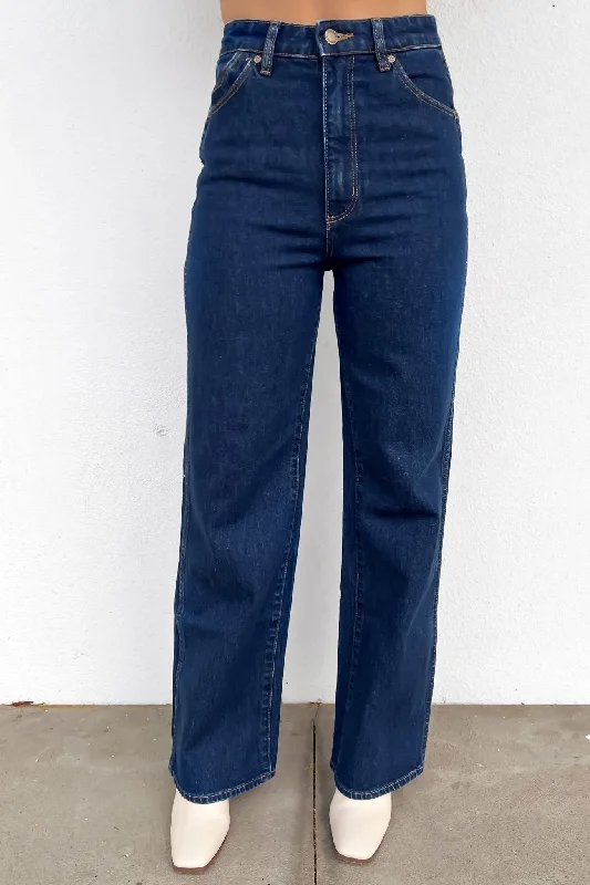 Heidi Jean Dark Stone Trendy Vintage Denim Jeans