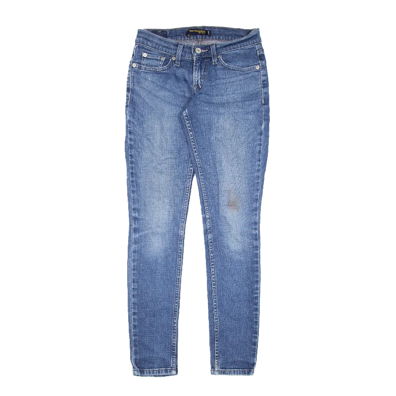 LEVI'S 524 Superlow Jeans Blue Denim Slim Skinny Womens W25 L29 Elegant Tapered Leg Denim