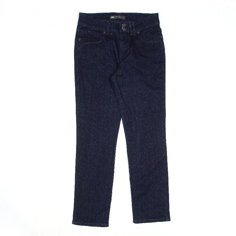 LEVI'S Mid Rise Jeans Blue Denim Slim Skinny Womens W27 L28 Chic Rolled Cuff Denim Jeans
