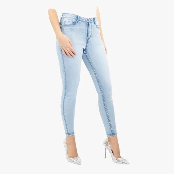 Miss Black Roro1 Jeans Light Blue Stylish High-Waist Jeans