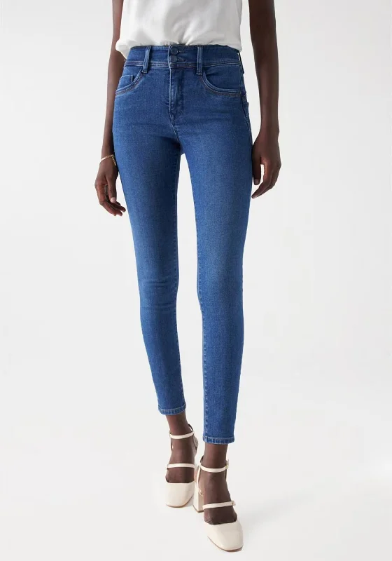 Salsa Secret Push In Jeans, Blue Cozy Relaxed Fit Denim Jeans