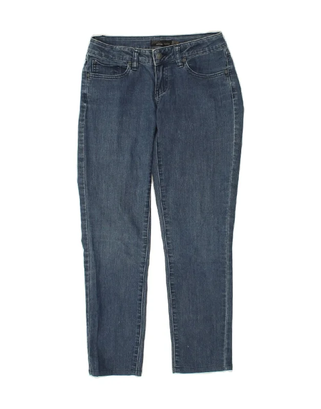 PRANA Womens Slim Jeans W24 L26 Blue Comfortable Mid-Rise Jeans