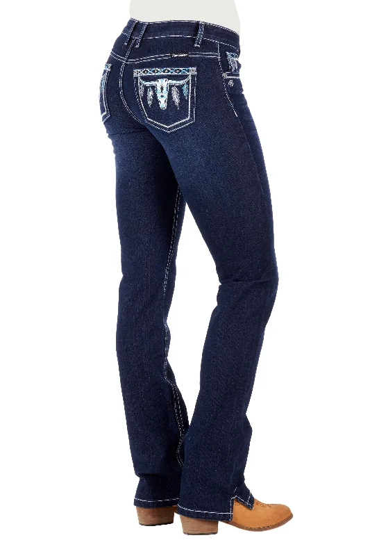 Pure Western Ladies Raina Straight Leg Jean - PCP2212609 Fashionable Mom Jeans