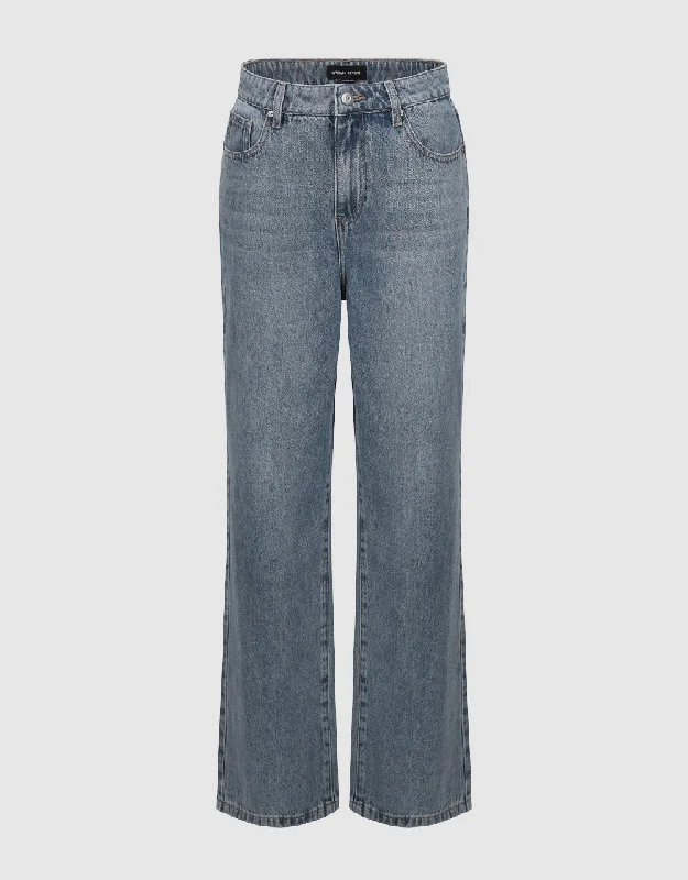 Wide-Leg Jeans Fashionable Jeggings Style Jeans