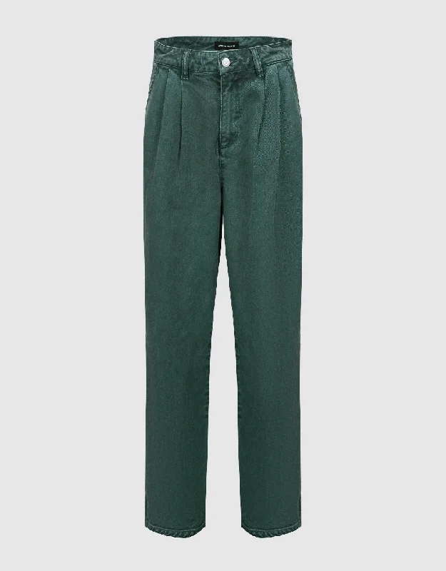 Wide-Leg Jeans Stylish High-Waist Jeans