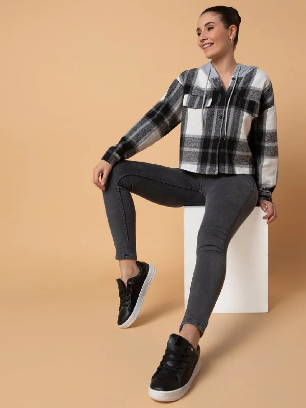 Women Grey Straight Fit Jeans-GZ-DNM5602-Grey Comfortable Full-Length Denim Jeans