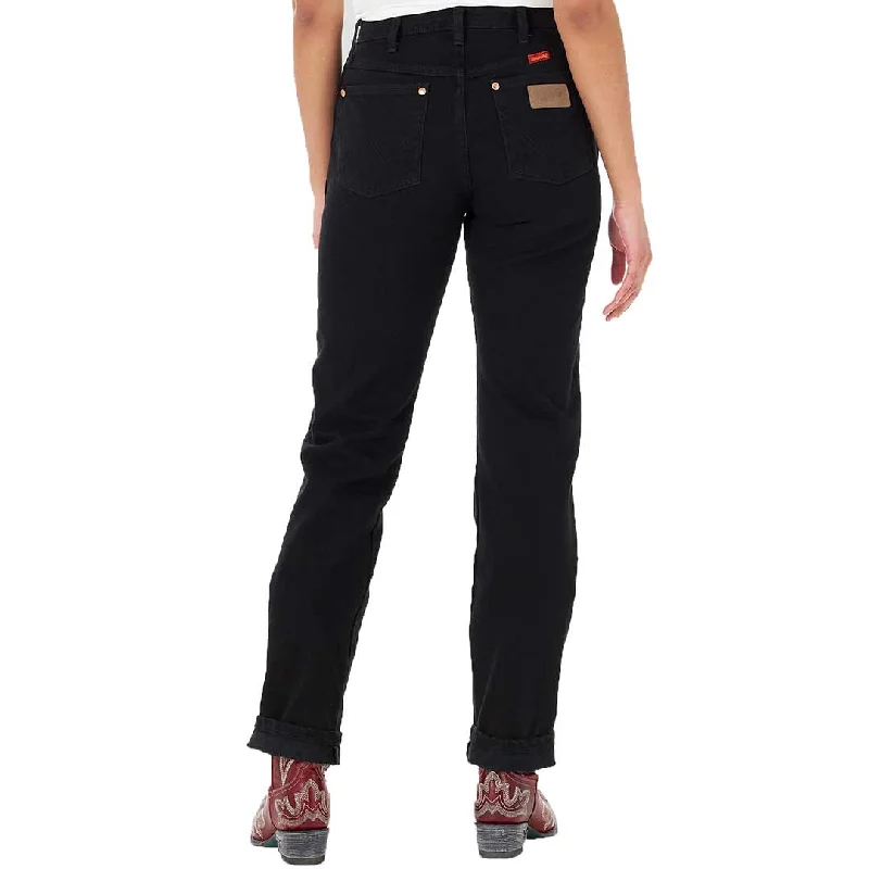 Wrangler Women's Cowboy Cut Slim Fit Jeans Stylish Plus Size Denim Jeans
