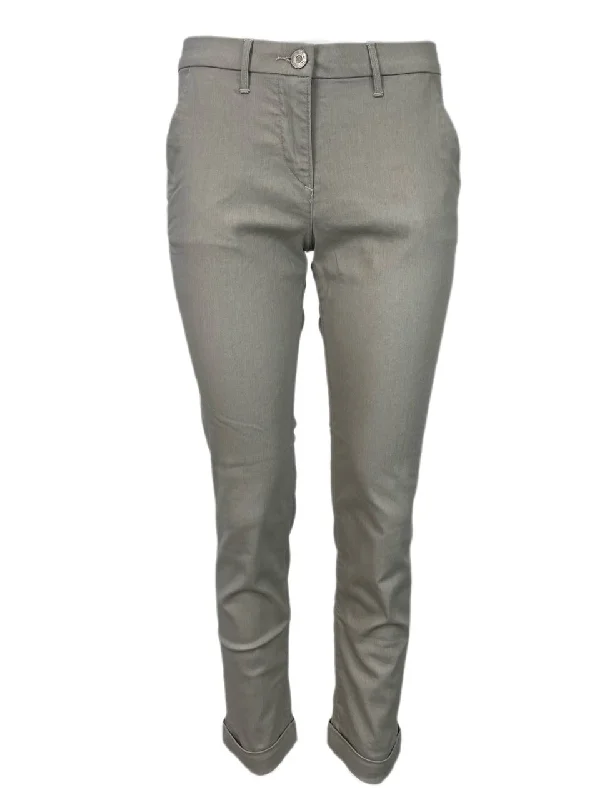 3X1 Women's Beige Lowrise Straight Pants #581 NWOTT 26 Casual Plaid Pants