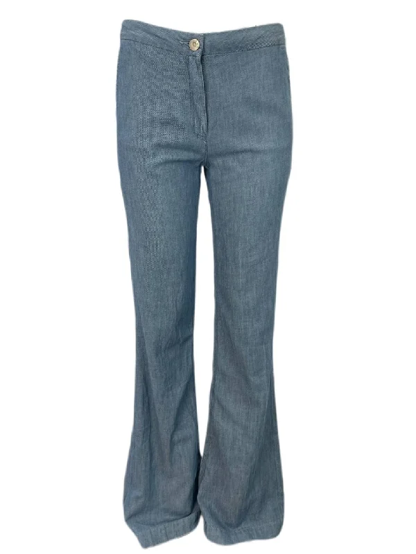 3X1 Women's Blue Wide Leg High Rise Pants #299 NWOTT Modern Skinny Pants