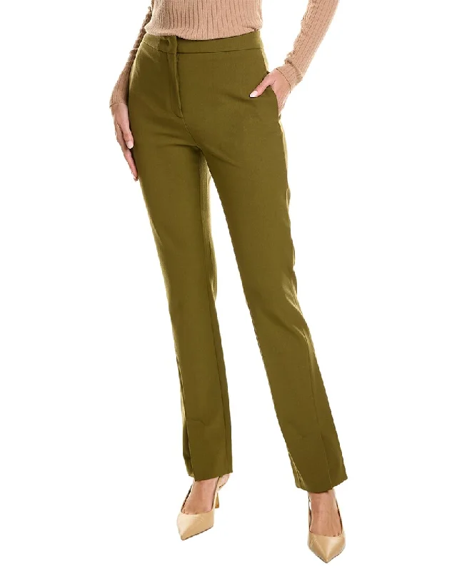 Piazza Sempione Wool-Blend Pant Modern Bootcut Pants