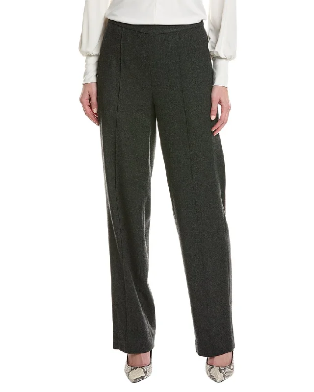 Vince Mid-Rise Wool-Blend Wide Leg Pant Relaxed Casual Leggings