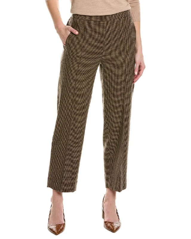 Vince Mid-Rise Wool-Blend Pant Formal Stretch Pants