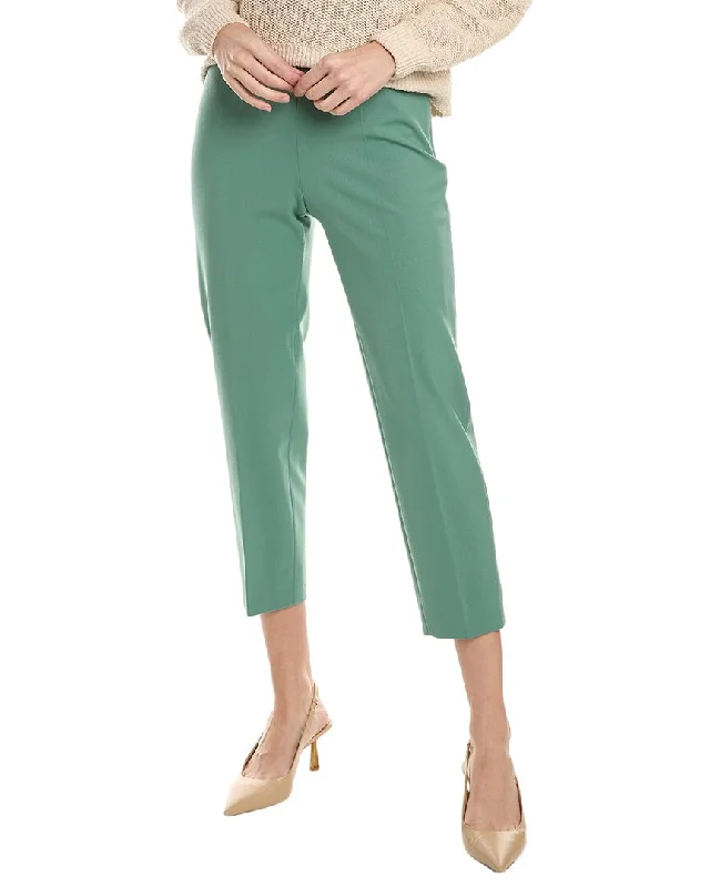 Piazza Sempione Audrey Wool-Blend Pant Relaxed Lounge Trousers