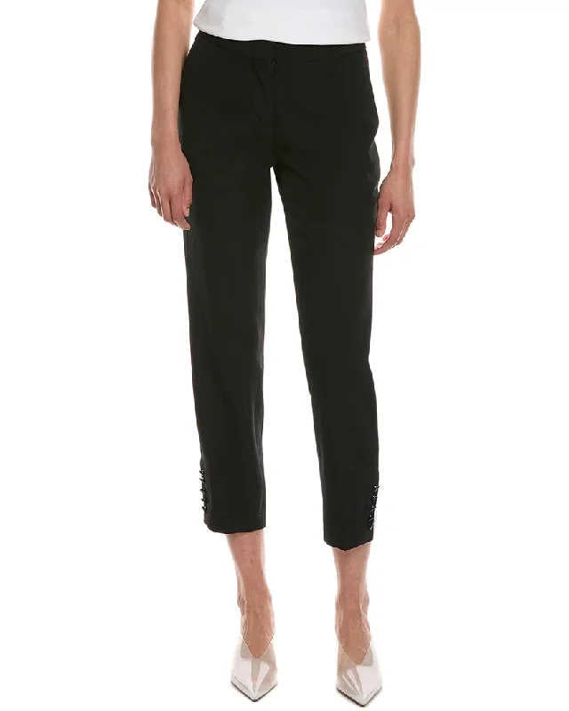 Burberry Hanover Wool-Blend Pant Comfortable Denim Leggings
