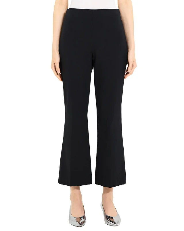 Theory Kick Wool-Blend Pant Classic Stretch Pants