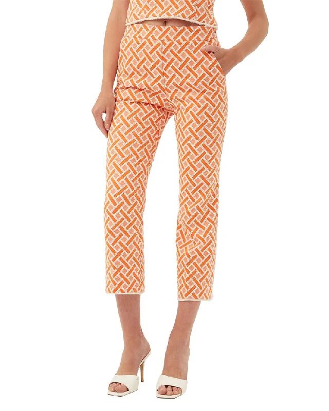 Trina Turk Fringe Flaire Pant Soft Wool Pants