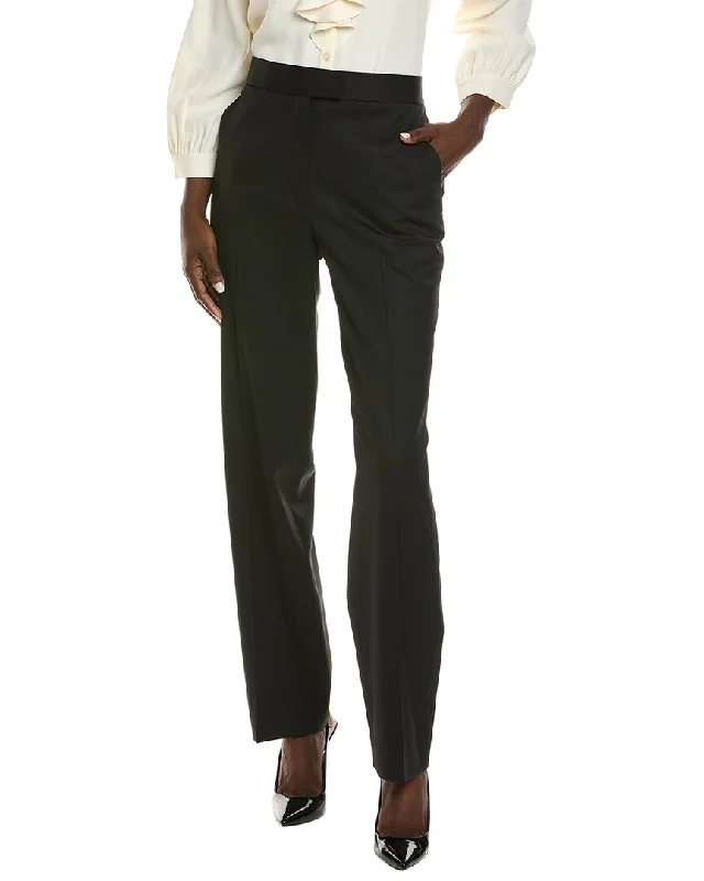 St. John Wool-Blend Pant Comfy Cargo Trousers